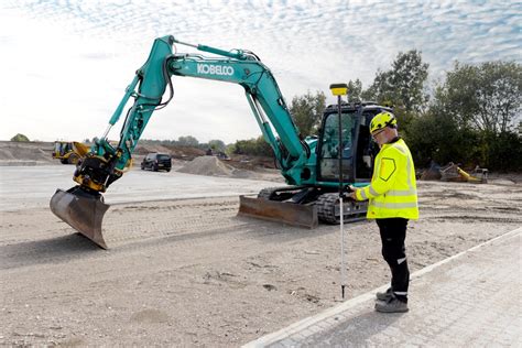 leica system in a mini excavator|mini excavator bucket control.